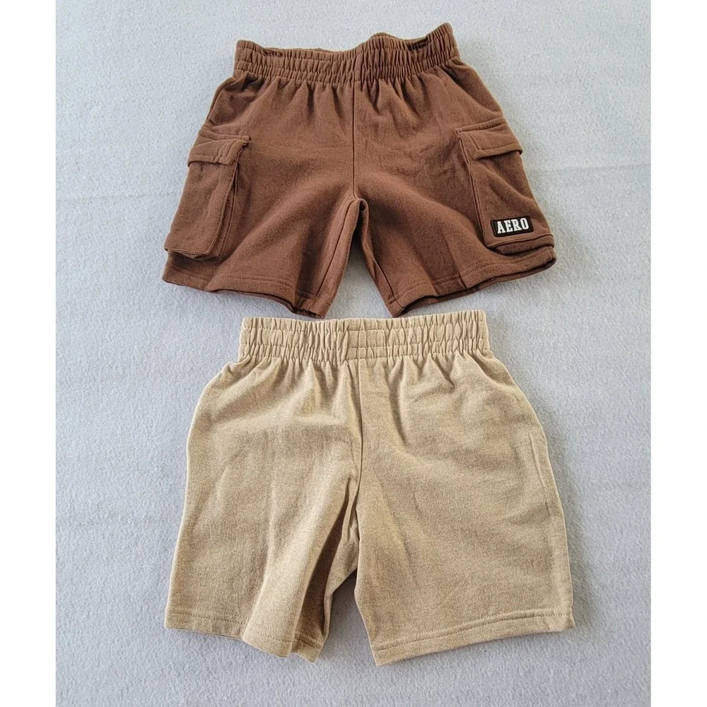 AEROPOSTALE Brown And Cream  BOYS Cargo Shorts Size‎ Small